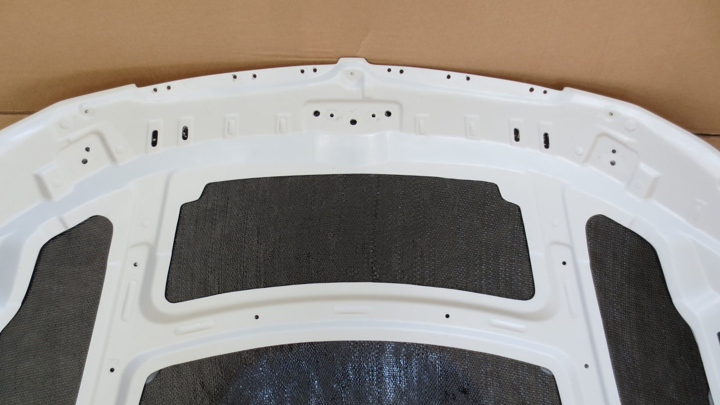Underside of Bonnet for BMW E90 LCI M3 Look. Made from 1st grade FRP (reinforced fiberglass)