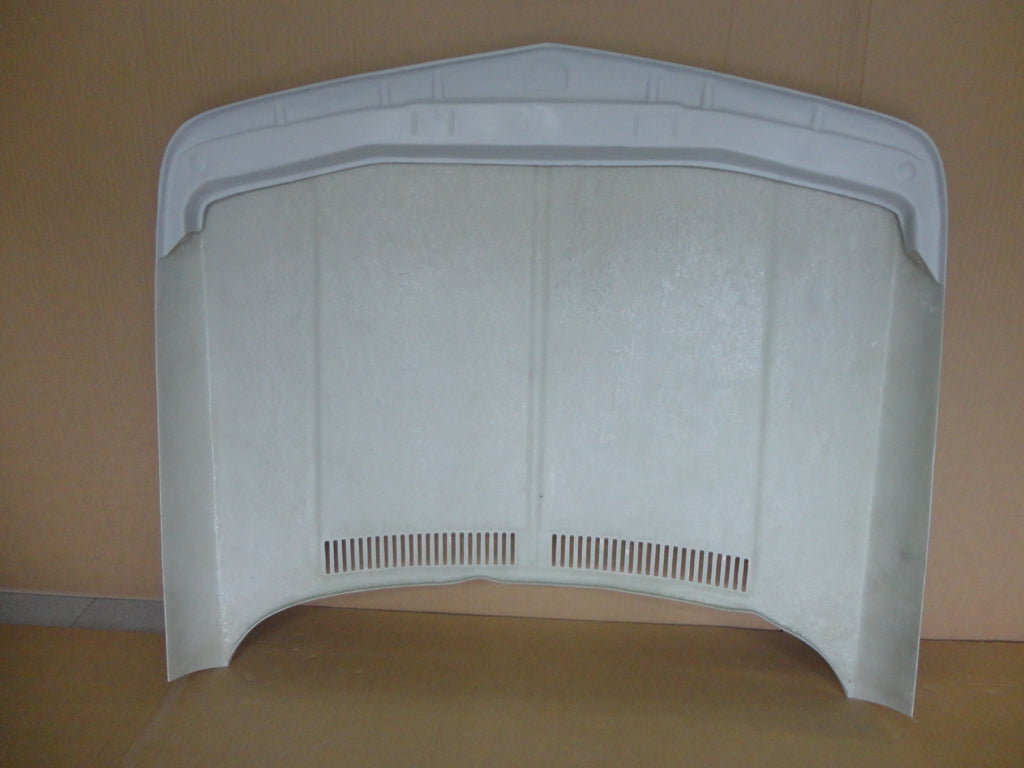 Front View of Bonnet Hood for BMW 2002 Racing. Made from 1st grade FRP (reinforced fiberglass)