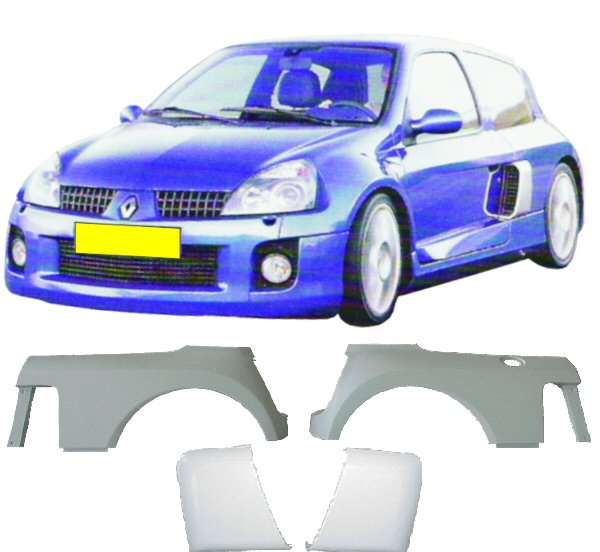 BODY KIT RENAULT CLIO II 02 V6 LOOK