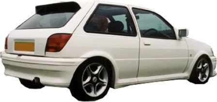 Ford Fiesta MK3 with a custom rear bumper featuring a smooth design and integrated diffuser for a sportier appearance.
