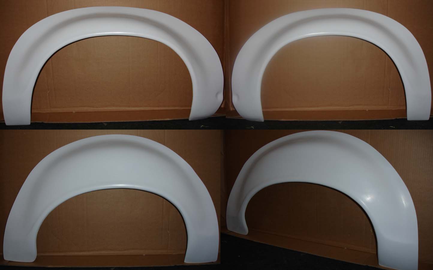 Set of Wheel Arches for Ford Escort MK1. Made from 1st grade FRP (reinforced fiberglass)