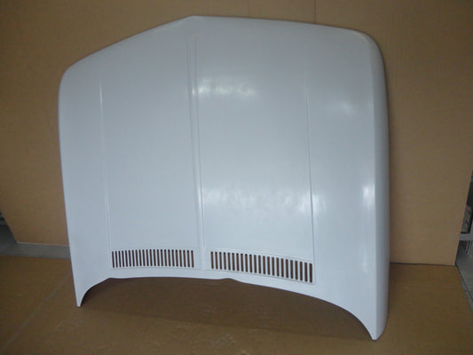 Front Side View of Bonnet Hood for BMW 2002 Racing. Made from 1st grade FRP (reinforced fiberglass)