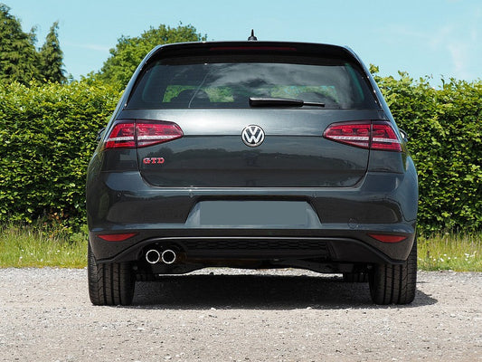REAR BUMPER DIFFUSER/ REAR DIFFUSER DOUBLE EXHAUST TIP LEFT SIDE VOLKSWAGEN  GOLF VII GTI GTD LOOK