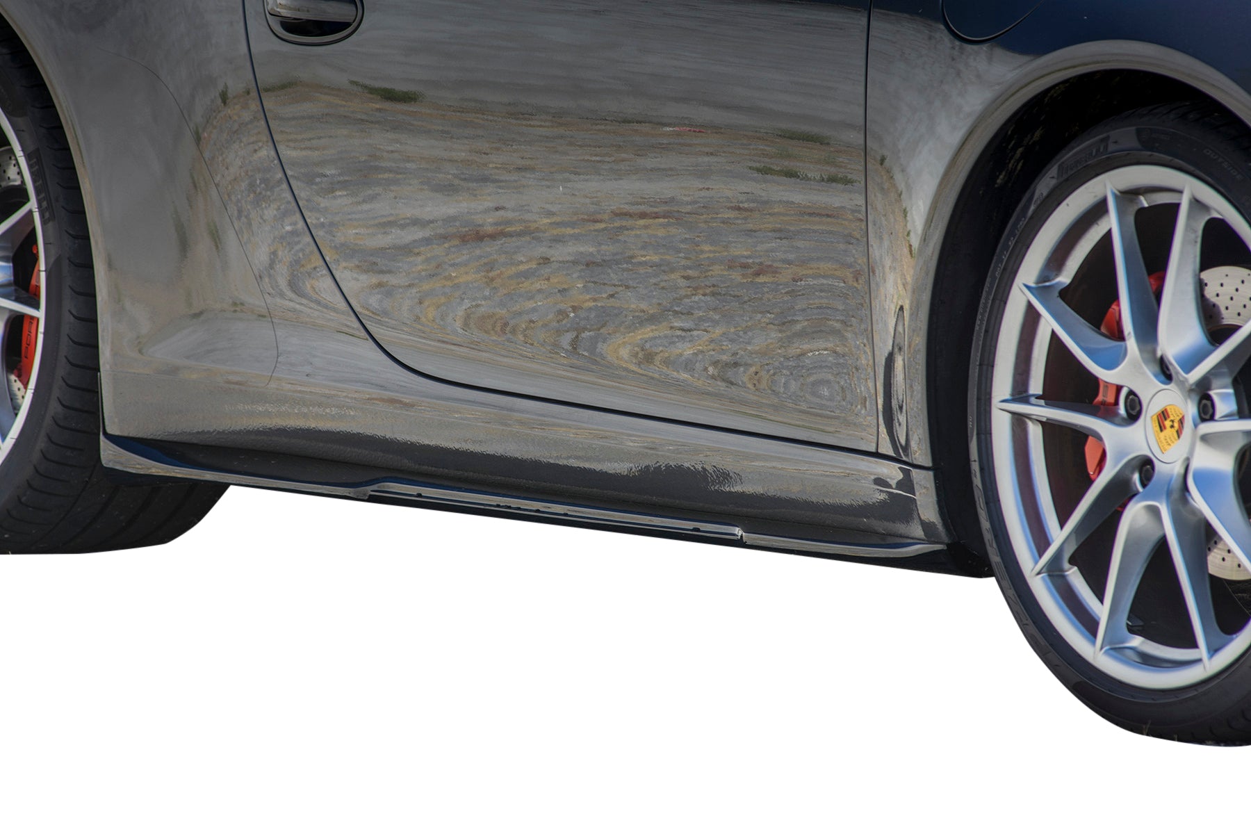 Body Kit Porsche 911 911 PH1: Front Lip, Rear Diffuser, Side Skirts Blades & Rear Spoiler on vehicle 