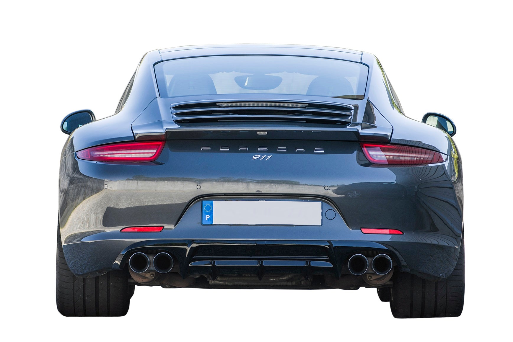 Body Kit Porsche 911 911 PH1: Front Lip, Rear Diffuser, Side Skirts Blades & Rear Spoiler on vehicle 