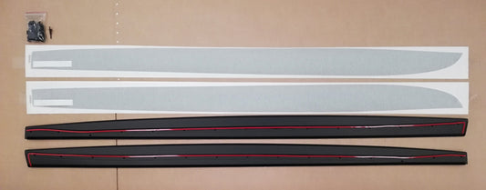 SIDE SKIRTS EXTENSION + STICKERS M-PERFORMANCE BMW F32 F36 4 SERIES M-PERFORMANCE LOOK