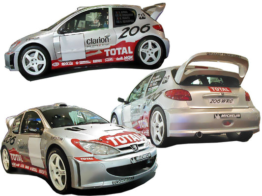 BODY KIT PEUGEOT 206 WRC LOOK