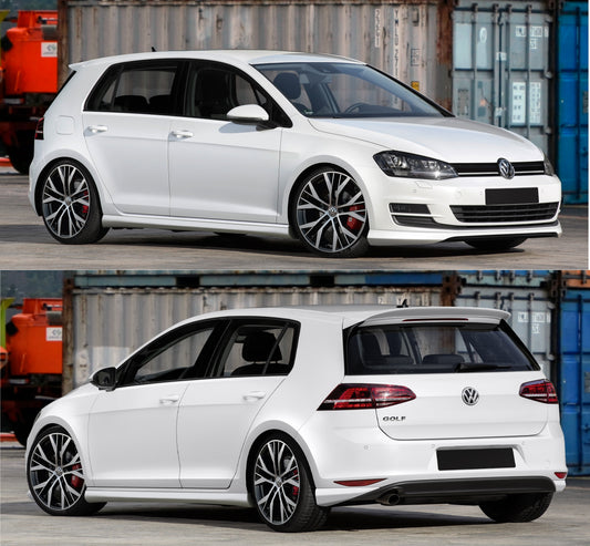 Body Kit for Volkswagen Golf VII on vehicle.