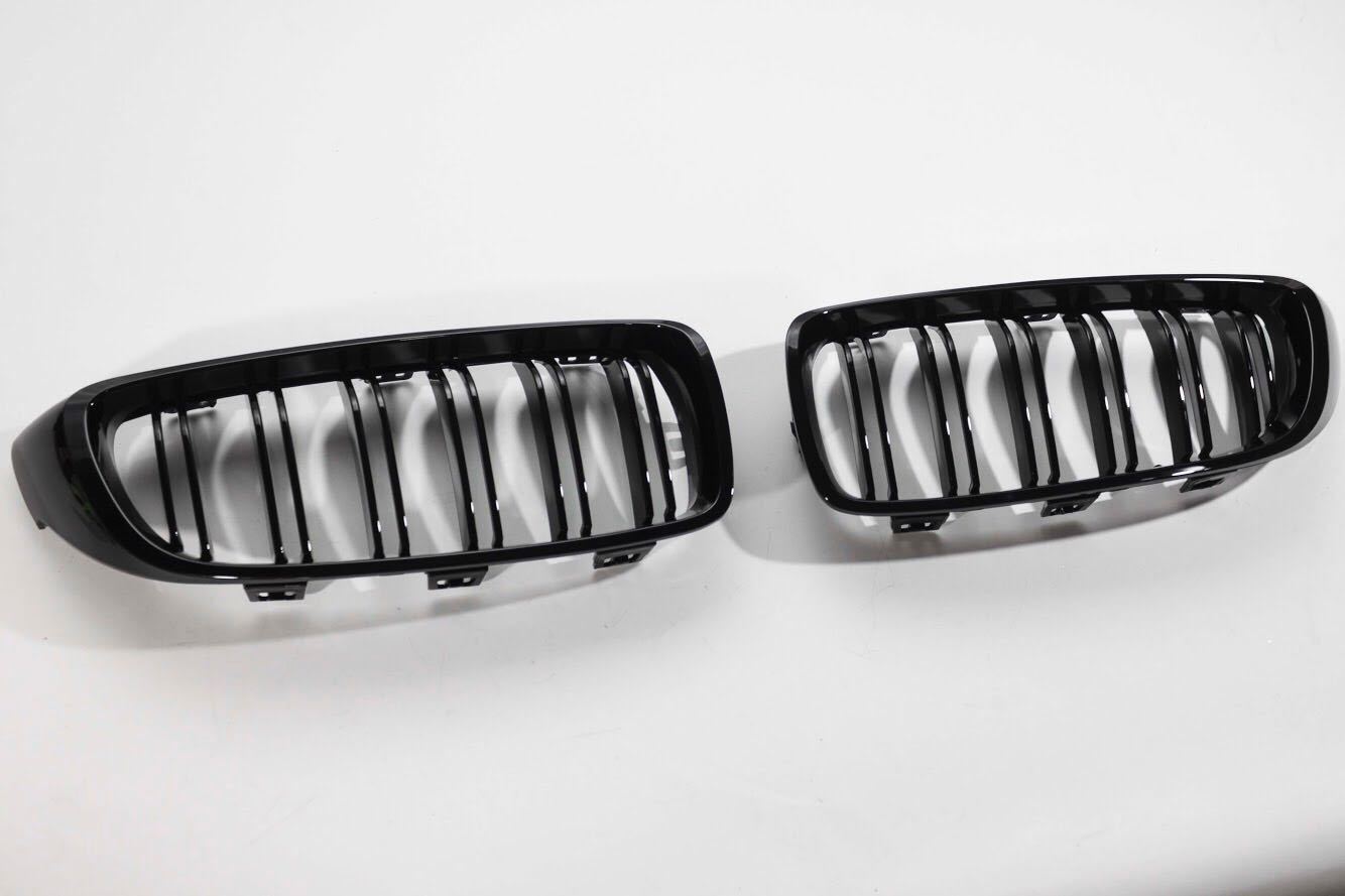 FRONT GRILLE DOUBLE BAR BMW 4 SERIES F32 F33 F36 M4 LOOK M-DESIGN M-PERFORMANCE